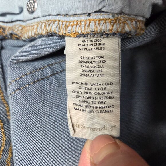 Soft Surroundings Skinny Ankle Jeans Womens 14 Petite Ultimate Denim High Rise - Picture 8 of 8